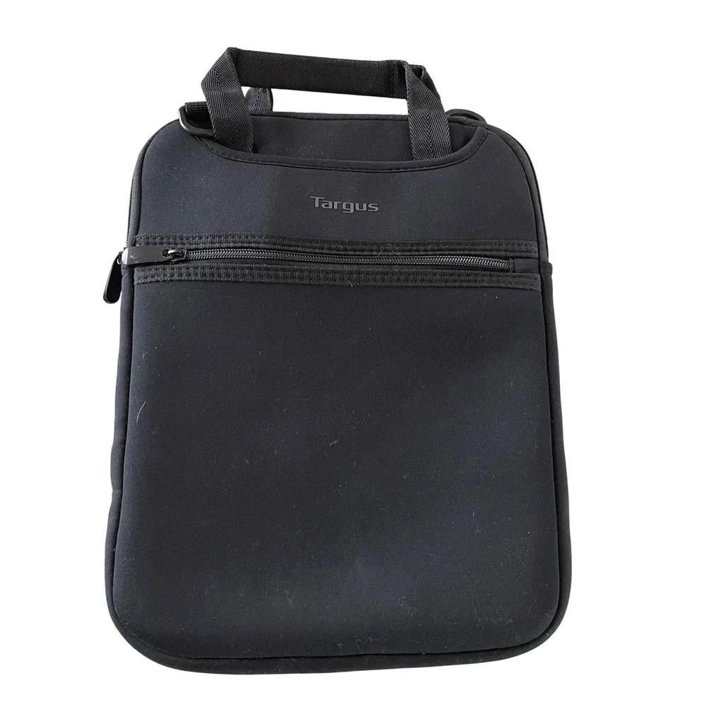 Targus Black Neoprene Vertical Tablet Laptop Sleeve‎ Case with Handle 13.5x10.5